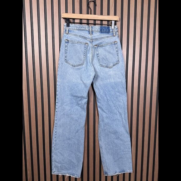 Abercrombie & Fitch Jeans 26 / 2 Short Womens Blue 90s Relaxed Curvy High Rise - Picture 2 of 8